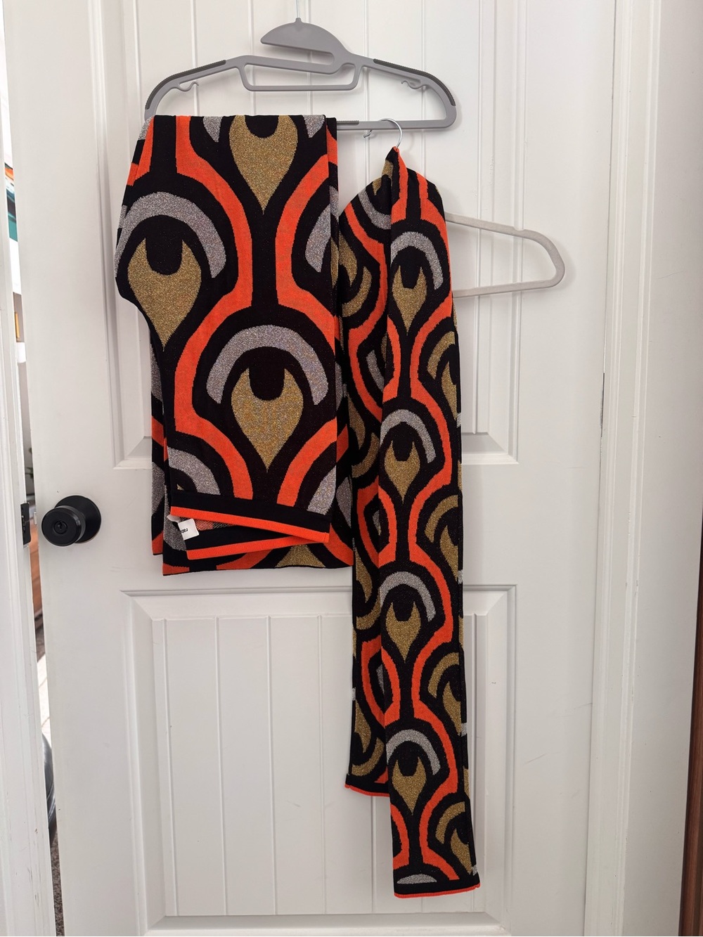 Paco Rabanne Lurex Pants and Scarf